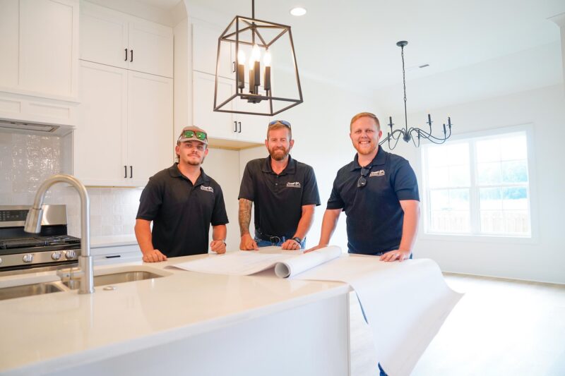 TBG Homes Builders Reviewing Plans