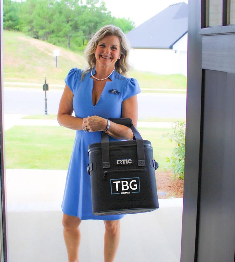 TBG Homes at the front door