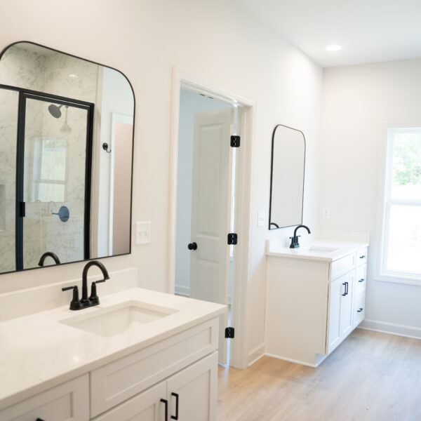 Lot 8 | Bold Balance Double Vanity Master Bath