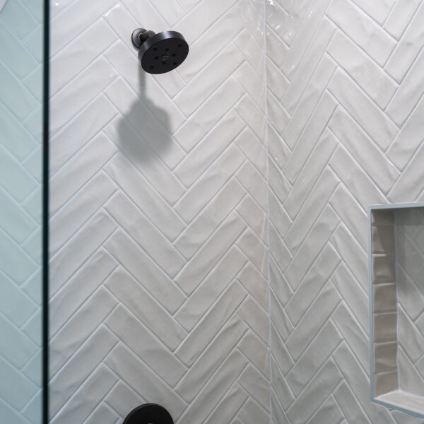 Lot 118 | Master Bath Heiring Bone Tiled Shower