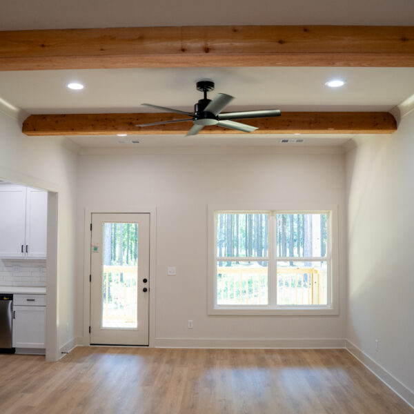 Lot 6 | Living Space with Cedar Beams