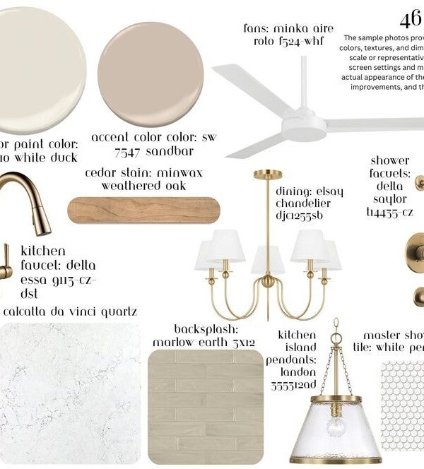 Interior finish selections for a TBG Homes new build in Brook Highland
